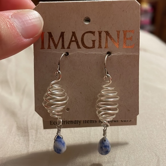 Blue Hill Earrings - Picture 2 of 4
